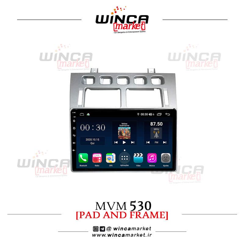 مانیتور اندروید فابریک MVM 315 NEW وینکا مدل S300 پلاس سری QG855 — تصویر ۴
