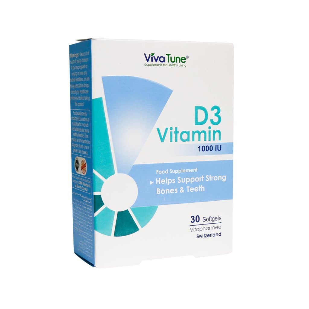کپسول نرم ژلاتینی ویتامین D3 1000 واحد ویواتیون 30 عددی