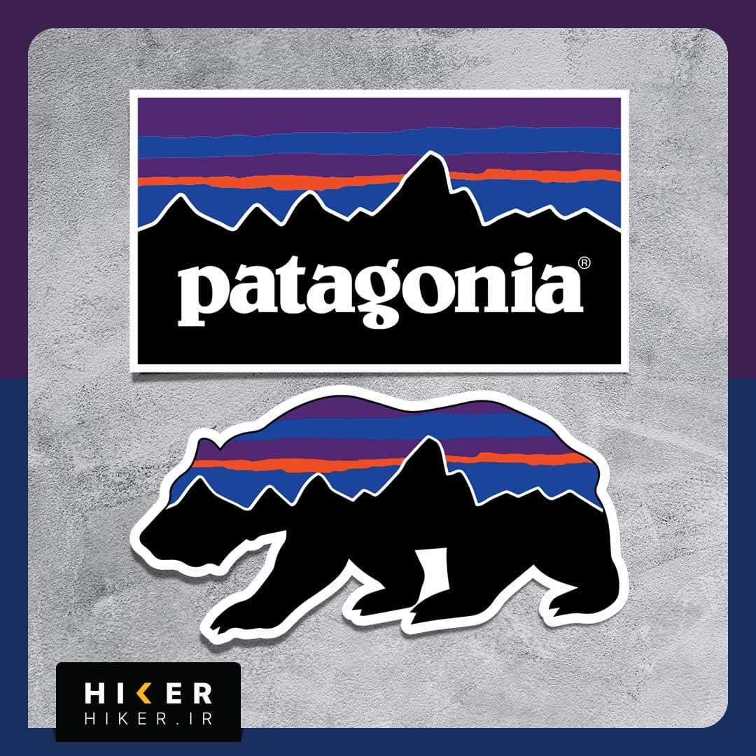 استیکر ۰۳۰۹ (Patagonia logo)