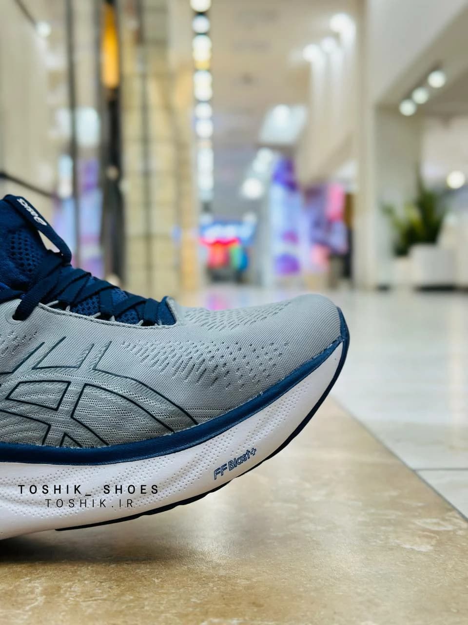 کتونی اسیکس مدل نیمباس 25 – GEL _ NUMBUS 25 طوسی سفید — تصویر ۴