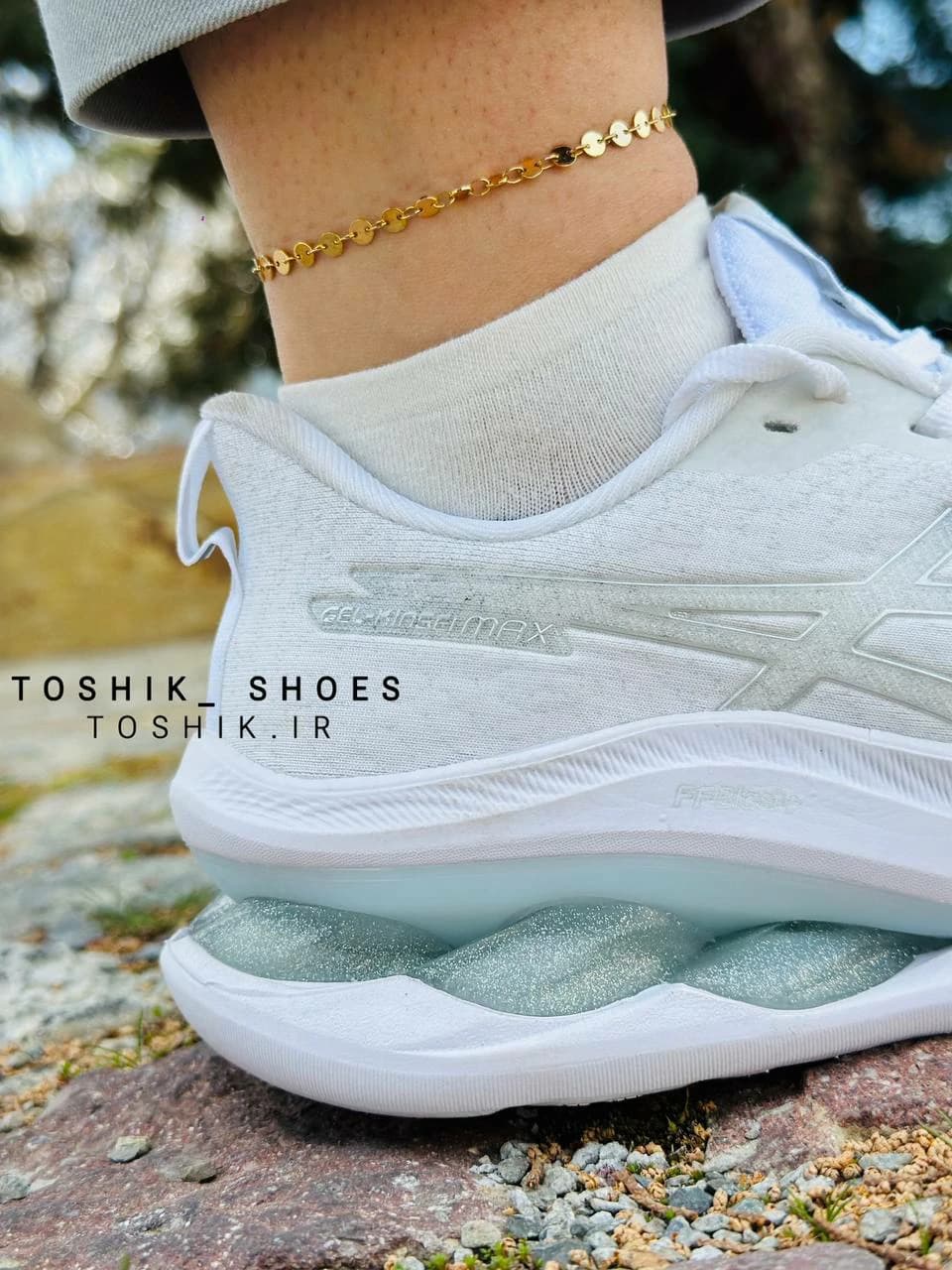 کفش اسیکس ژل کینسی مکس Asics GEL-KINSEI MAX سفید — تصویر ۳