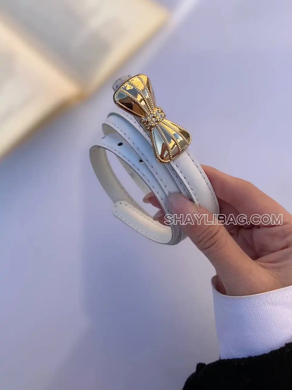 کمربند مینیمال ۱/۵ سانتی زنانه مدل پاپی — تصویر ۳