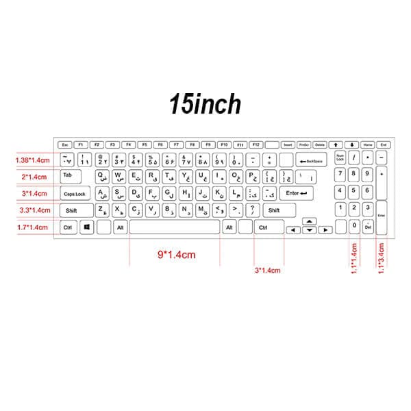 اسکین لپ تاپ طرح Marble کد 113 به همراه استیکر کیبورد — تصویر ۴
