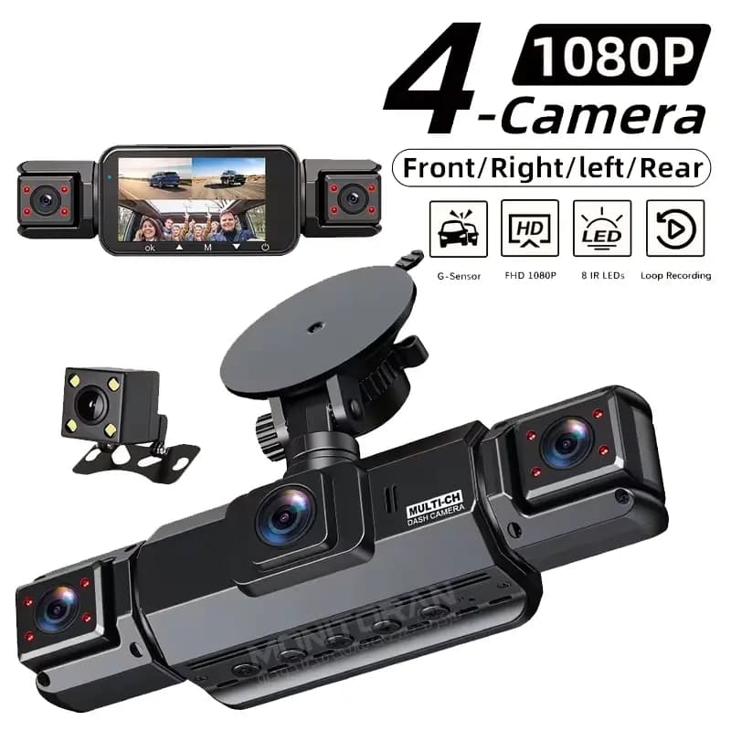 دوربین ثبت وقایع خودرو مدل 4 لنزه WiFi مدل D360