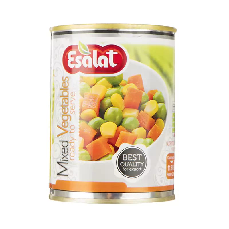 کنسرو سبزی مخلوط 380 گرمی اصالت