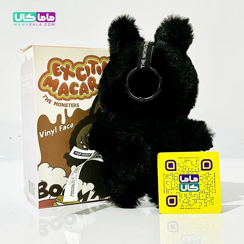 عروسک لبوبو مشکی آفریقا 👶🏿 Black African Labubu پاپ مارت — تصویر ۵
