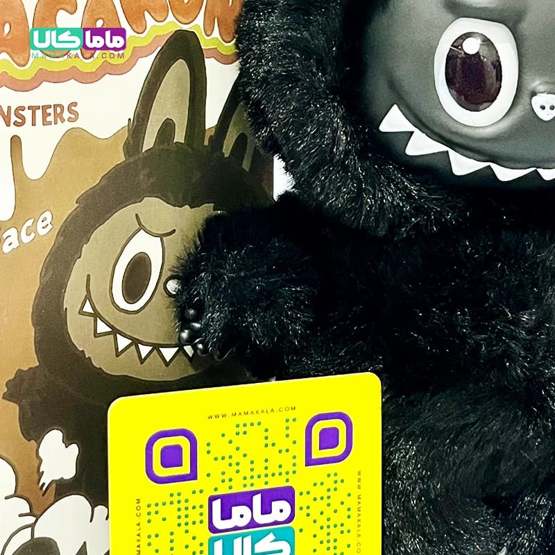 عروسک لبوبو مشکی آفریقا 👶🏿 Black African Labubu پاپ مارت — تصویر ۶