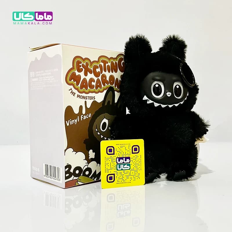 عروسک لبوبو مشکی آفریقا 👶🏿 Black African Labubu پاپ مارت — تصویر ۳