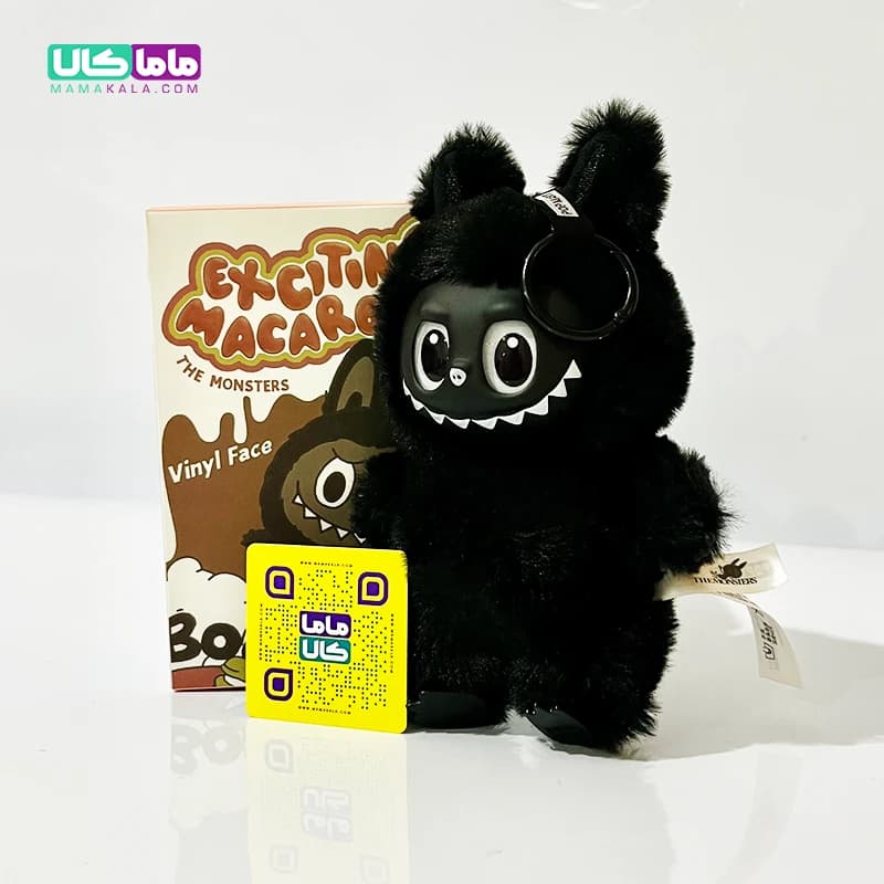 عروسک لبوبو مشکی آفریقا 👶🏿 Black African Labubu پاپ مارت — تصویر ۲