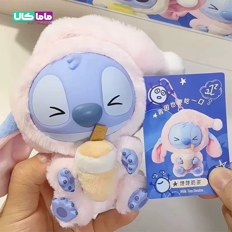 عروسک استیچ بلایندباکس شیرچایی 🧋 MilkTea Stitch پاپ مارت — تصویر ۲