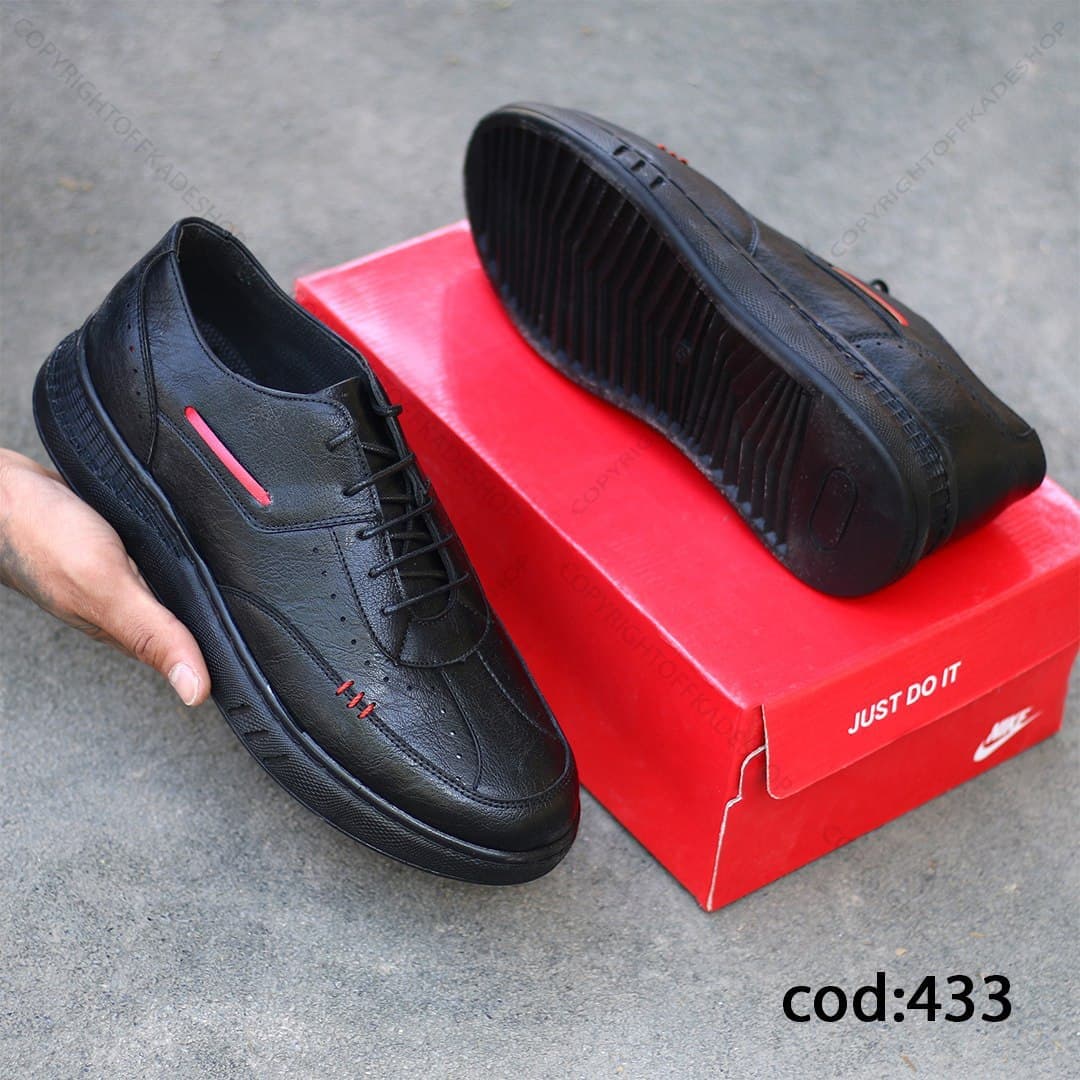 کتونی مشکی خط قرمز – کد 433(Ta7) — تصویر ۲