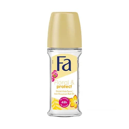 رول ضد تعريق 48 ساعته FA مدل Floral and protect با رايحه اركيده ويولا 50 ميل