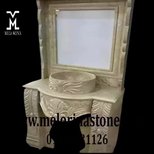 روشویی سنگی منبت کاری جدید کد NJ-023