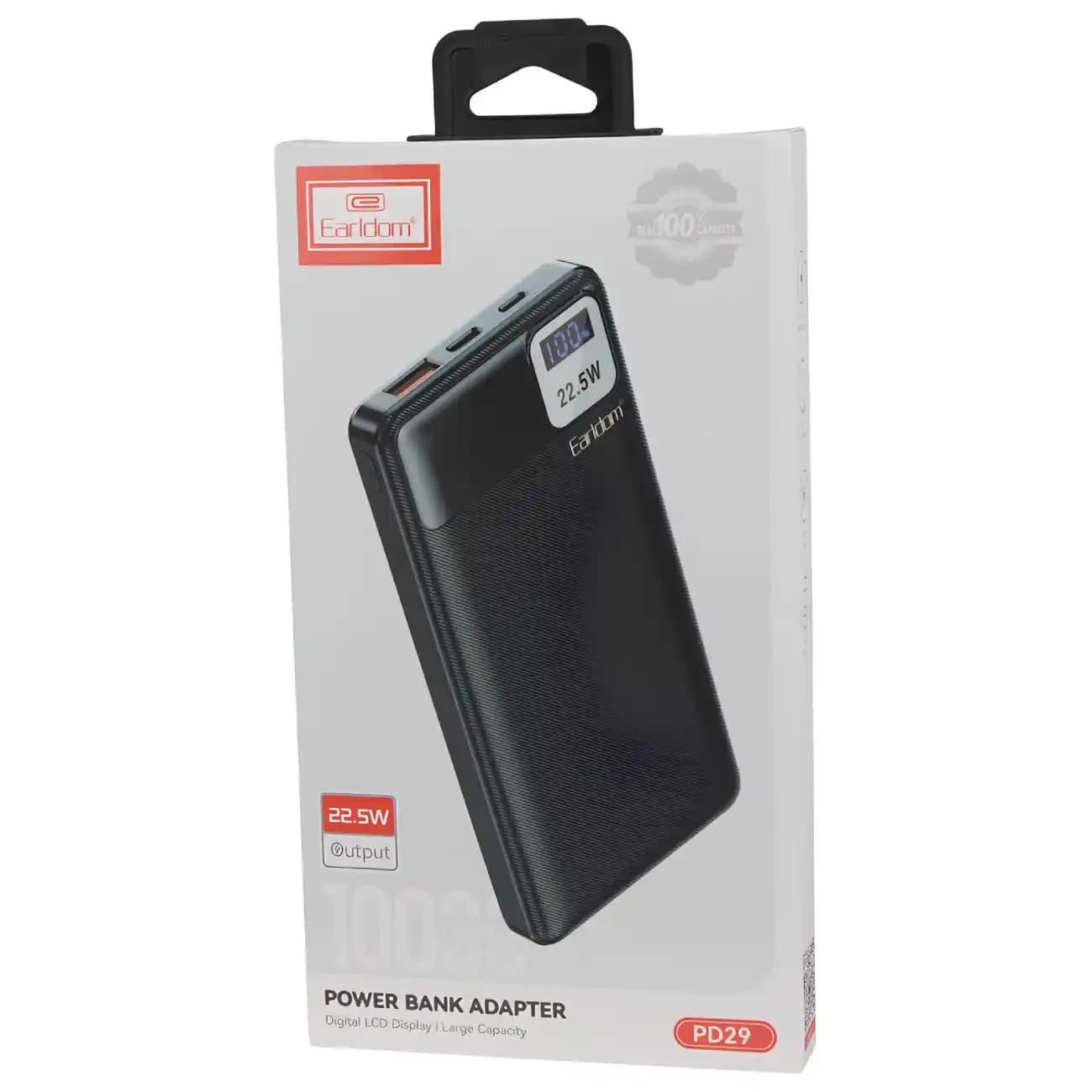 پاور بانک فست شارژ تایپ سی و یو اس بی 22.5 وات 10000 ارلدام PD29
