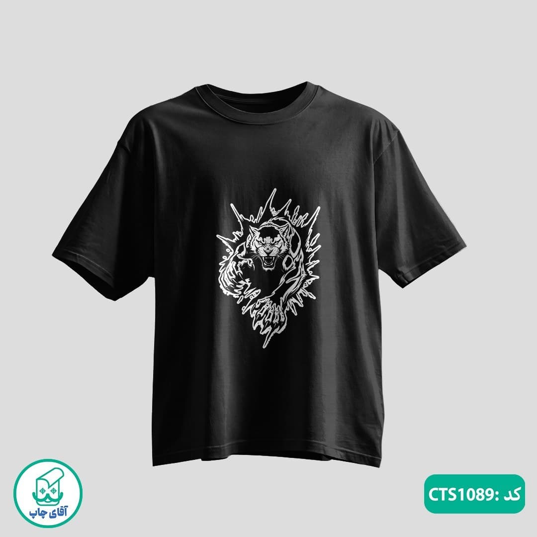 تیشرت چاپی طرح ببر مردانه و زنانه کد CTS1089 — تصویر ۳