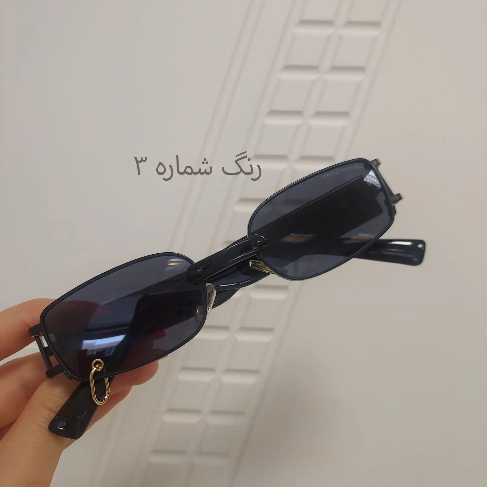 عینک آفتابی اسپرت جنتل مستر پرسینگ دار با لنز UV400 و فریم فلزی — تصویر ۶