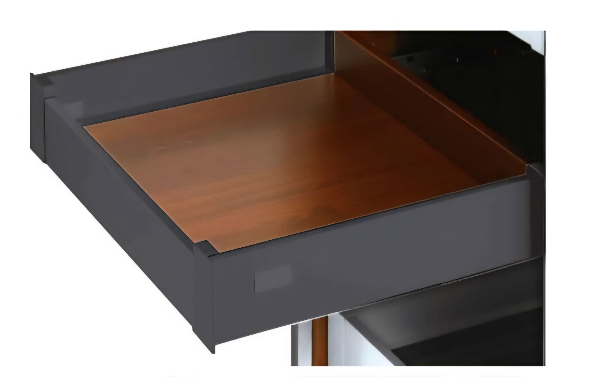 ریل بدنه دار دبل باکس اسلیم اینر 40kg نوک مدادی با فرانت آلومینیوم ارتفاع 110mm عمق 500mm — تصویر ۲