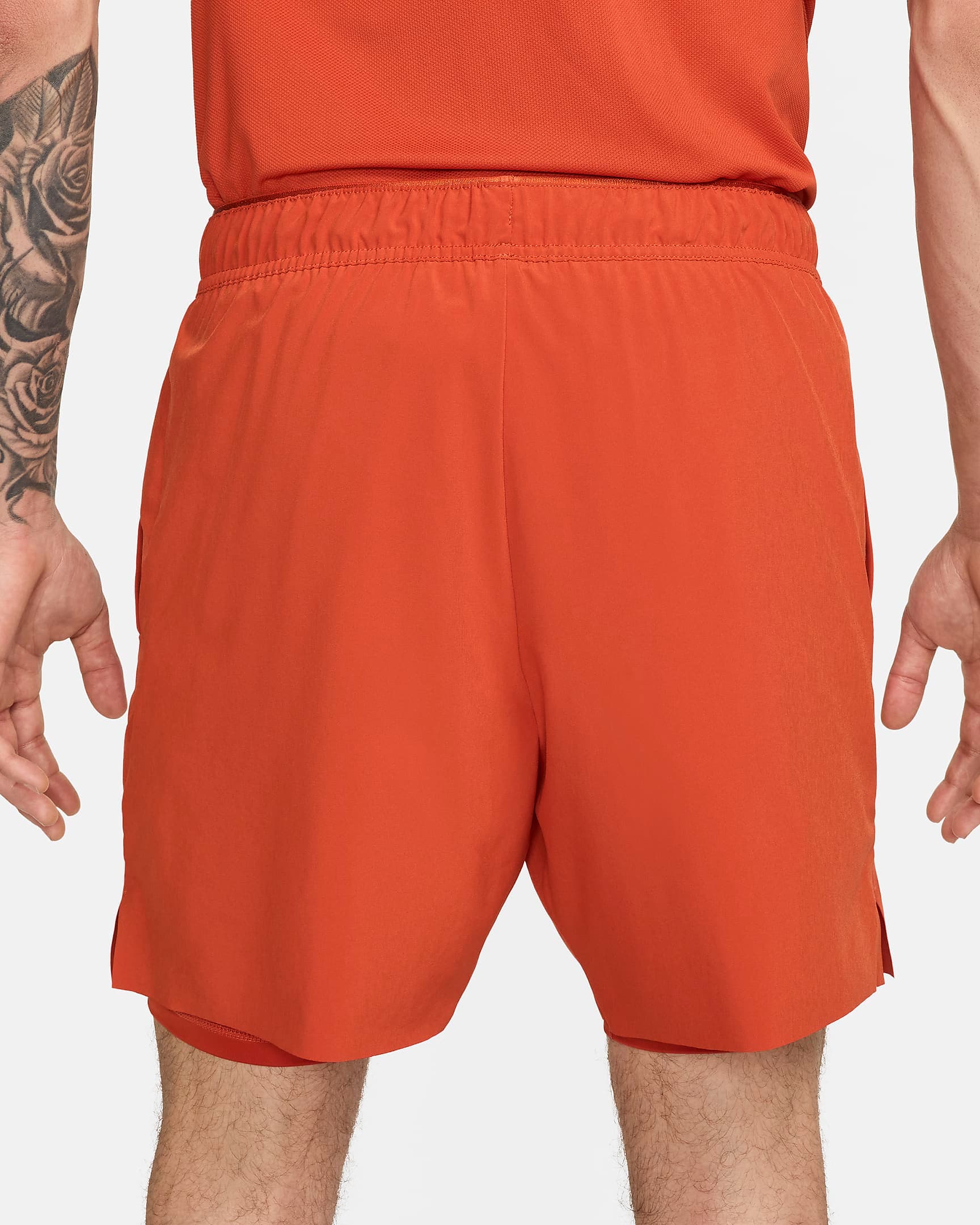 شلوارک تنیس مردانه نایک NikeCourt Slam Dri-FIT- نارنجی — تصویر ۲