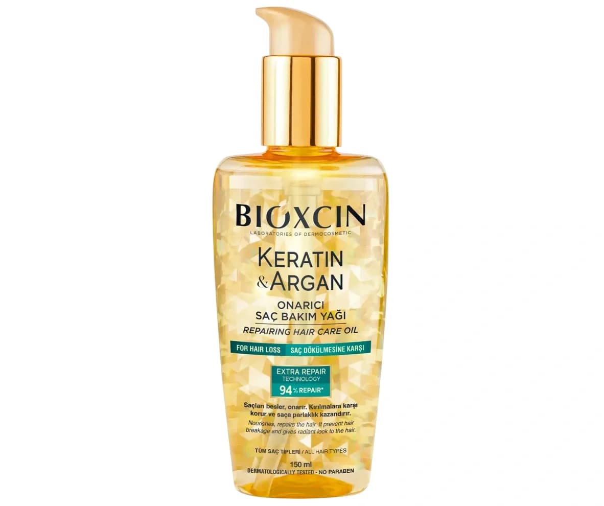 روغن ضد ریزش مو کراتین و آرگان بیوکسین مدل Keratin & Argan | حجم 150 میل