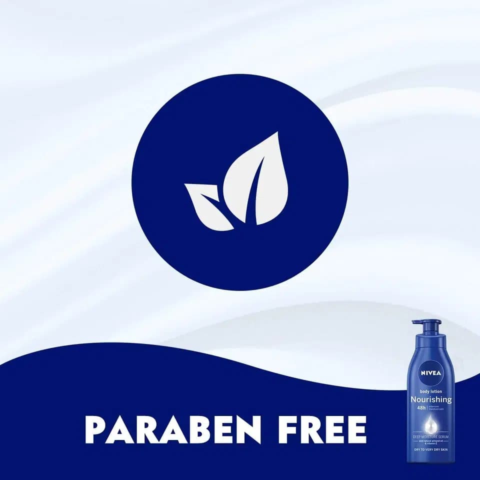 لوسیون مغذی بدن نیوآ Nivea مدل Nourishing مناسب پوست خشک تا خیلی خشک | حجم 400 میل — تصویر ۷
