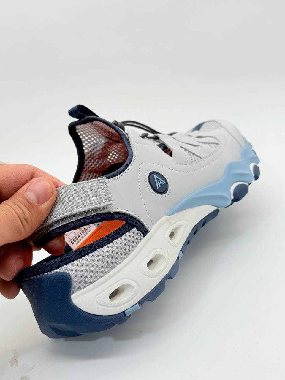 صندل آبنوردی هامتو مردانه آبی خاکستری Hamto Men’s Blue Gray Diving Sandals — تصویر ۳