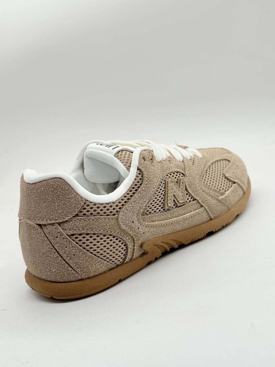 کفش نیوبالانس میو میو خاکی New Balance Miu Miu Khaki Shoes — تصویر ۳