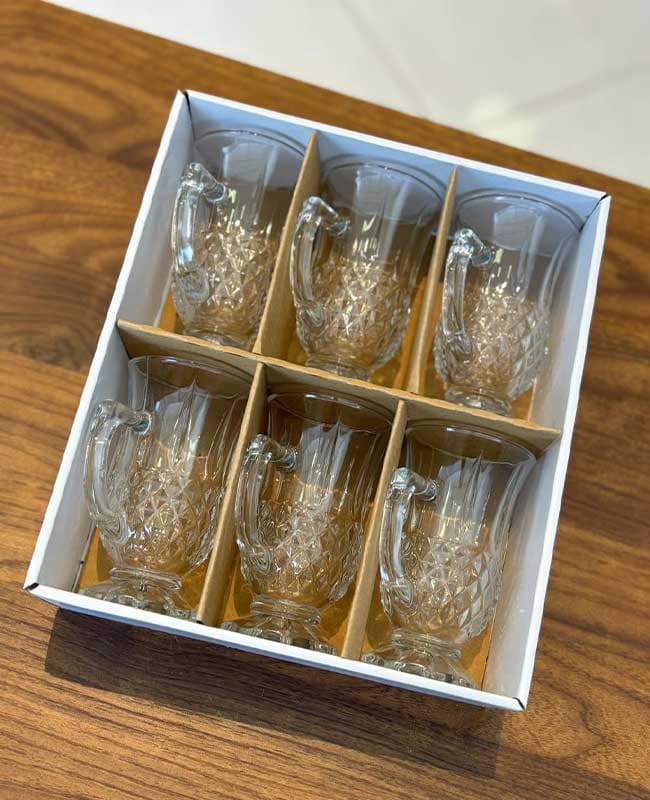 فنجان دسته دار 6 تایی پاشاباغچه کد 55671 — تصویر ۵