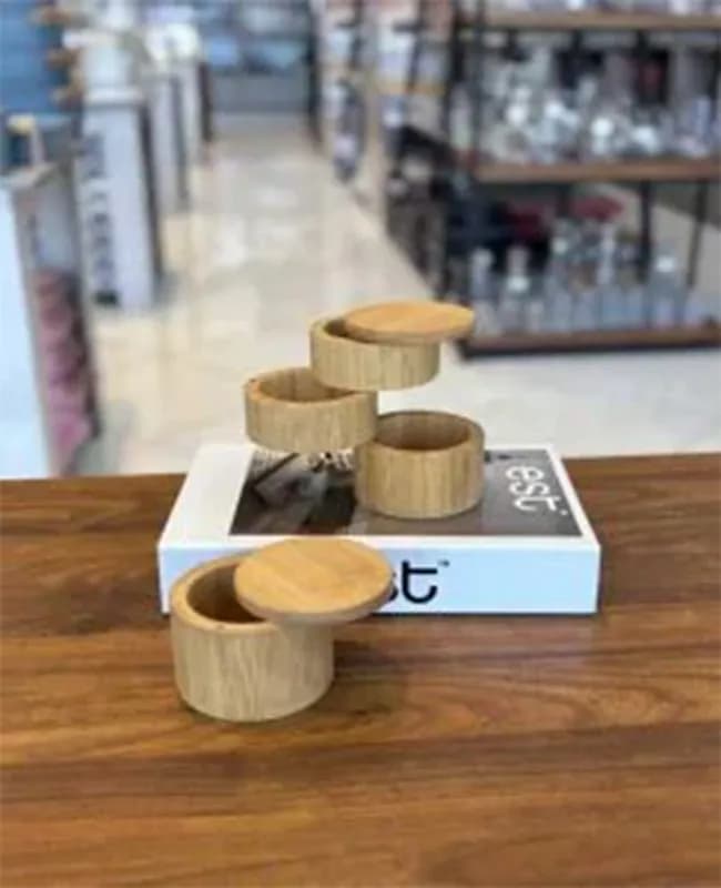 تنقلات خوری سه طبقه و تکی بامبو درب مگنتی وارداتی کد KIT-561 — تصویر ۹