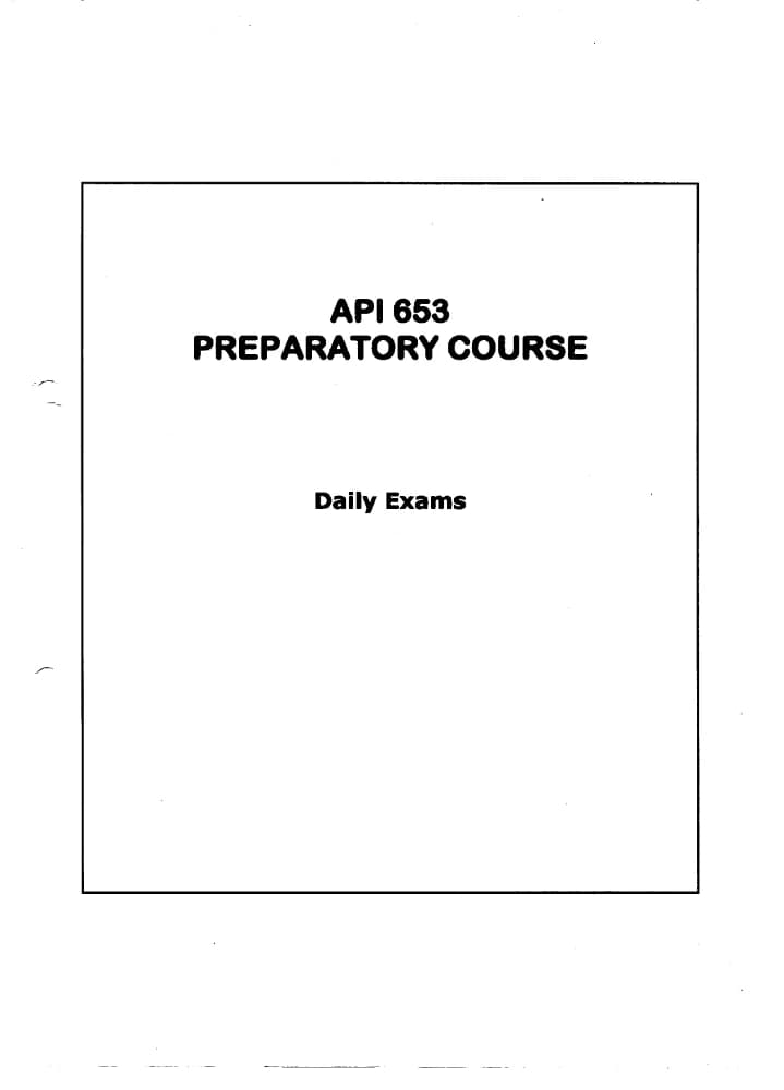 کتاب API 653 Questions | سوالات ایپیآی ششصد و پنجاه و سه اثر گروه نویسندگان نسخه PDF انگلیسی
