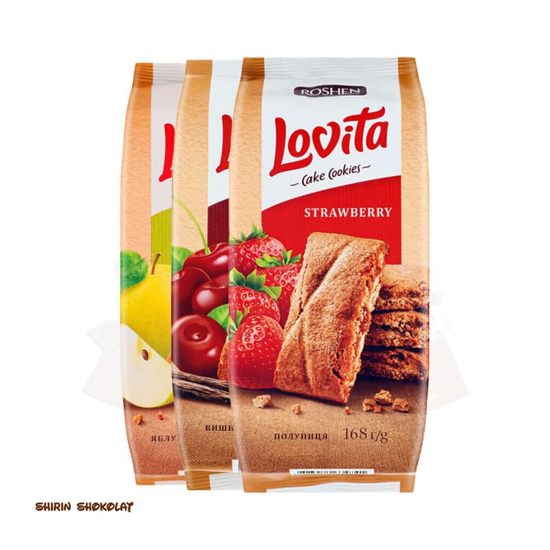 کوکی کیک روشن مدل لاویتا Lovita وزن 168 گرم