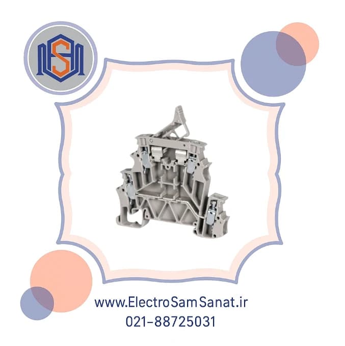 ترمینال ریلی پیچی فیوزی دو طبقه چراغدار سایز 4 رعد مدل RT/SF4-2L-LD — تصویر ۲