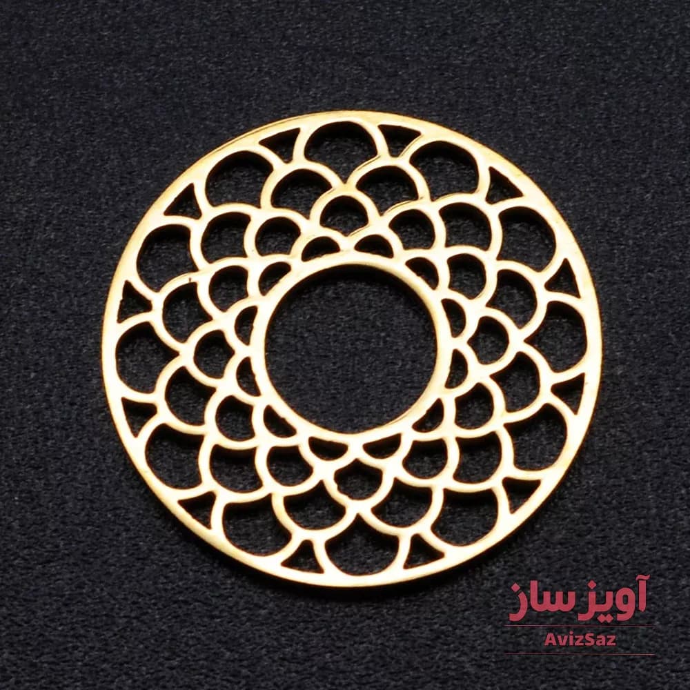 گردنبند دایره هندسی کد 102444