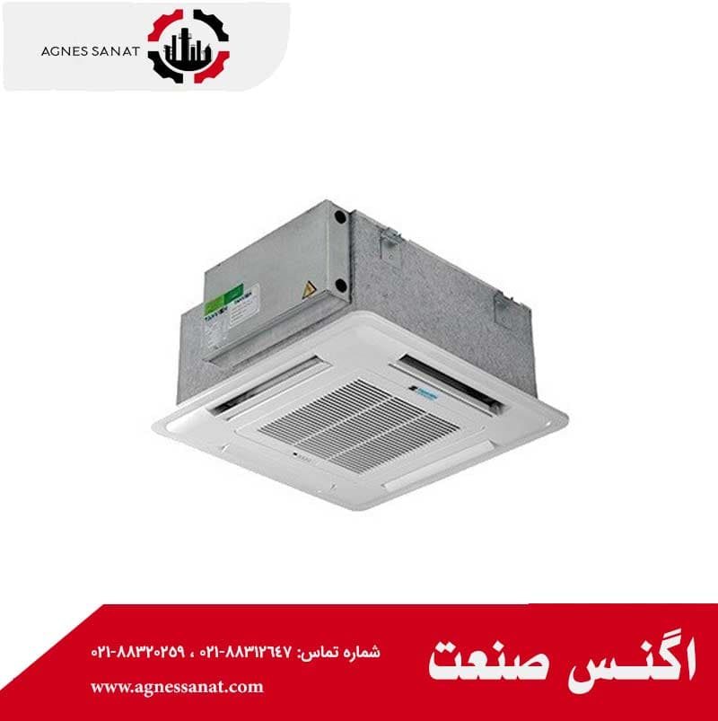 فن کوئل کاستی چهارطرفه اوشان مدل CFN-1000 تهویه (با موتور دمپر)