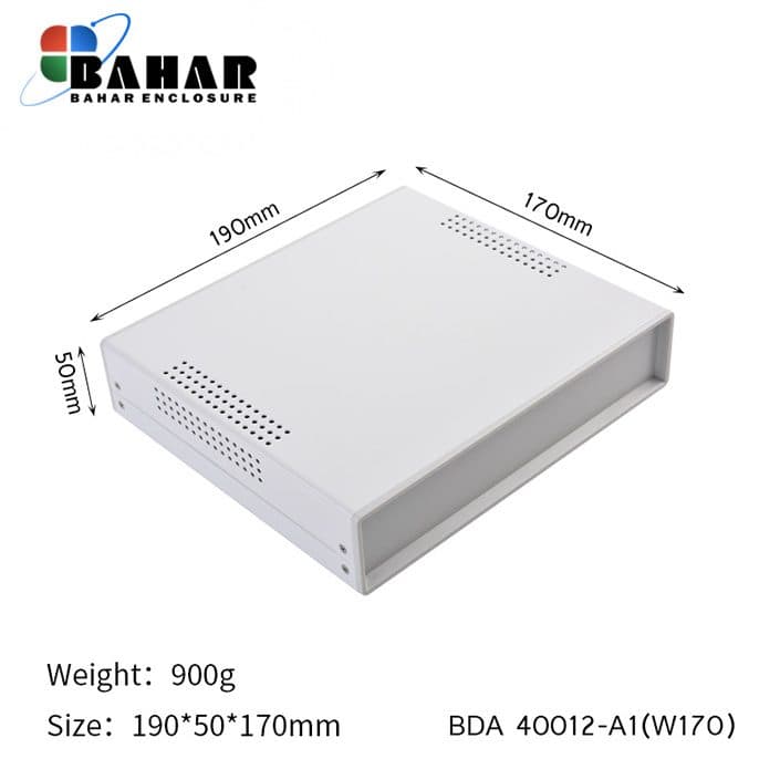 BDA 40012-A1 W170 جعبه فلزی با پانل پلاستیکی