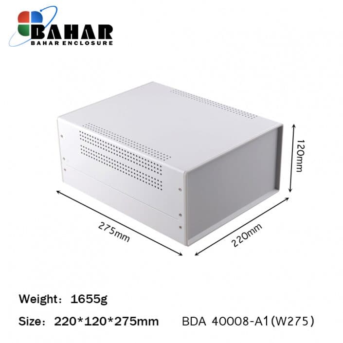 BDA 40008-A1 W275 جعبه فلزی با پانل پلاستیکی