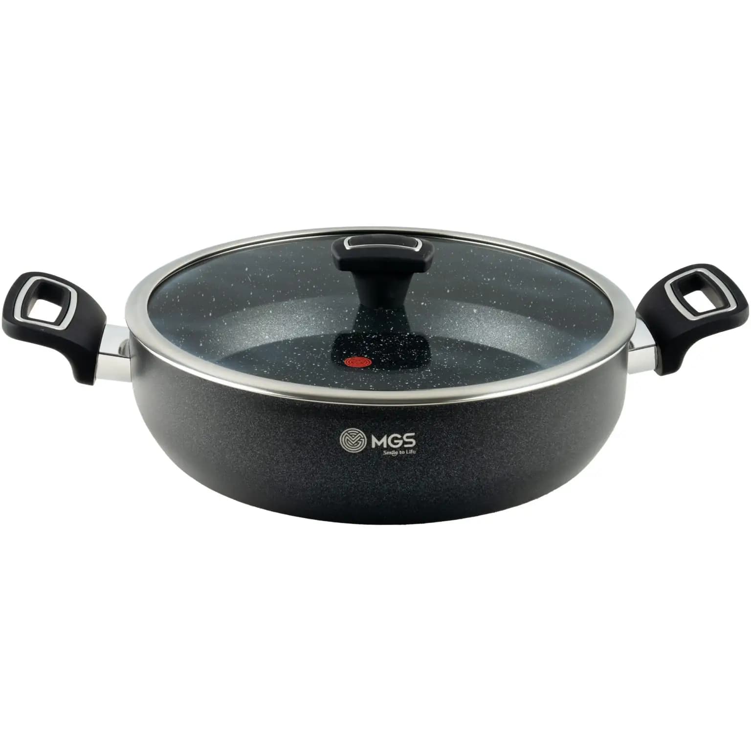 تابه گرانیت سایز 28 دو دسته مدل گارنت کد GR02 — تصویر ۲