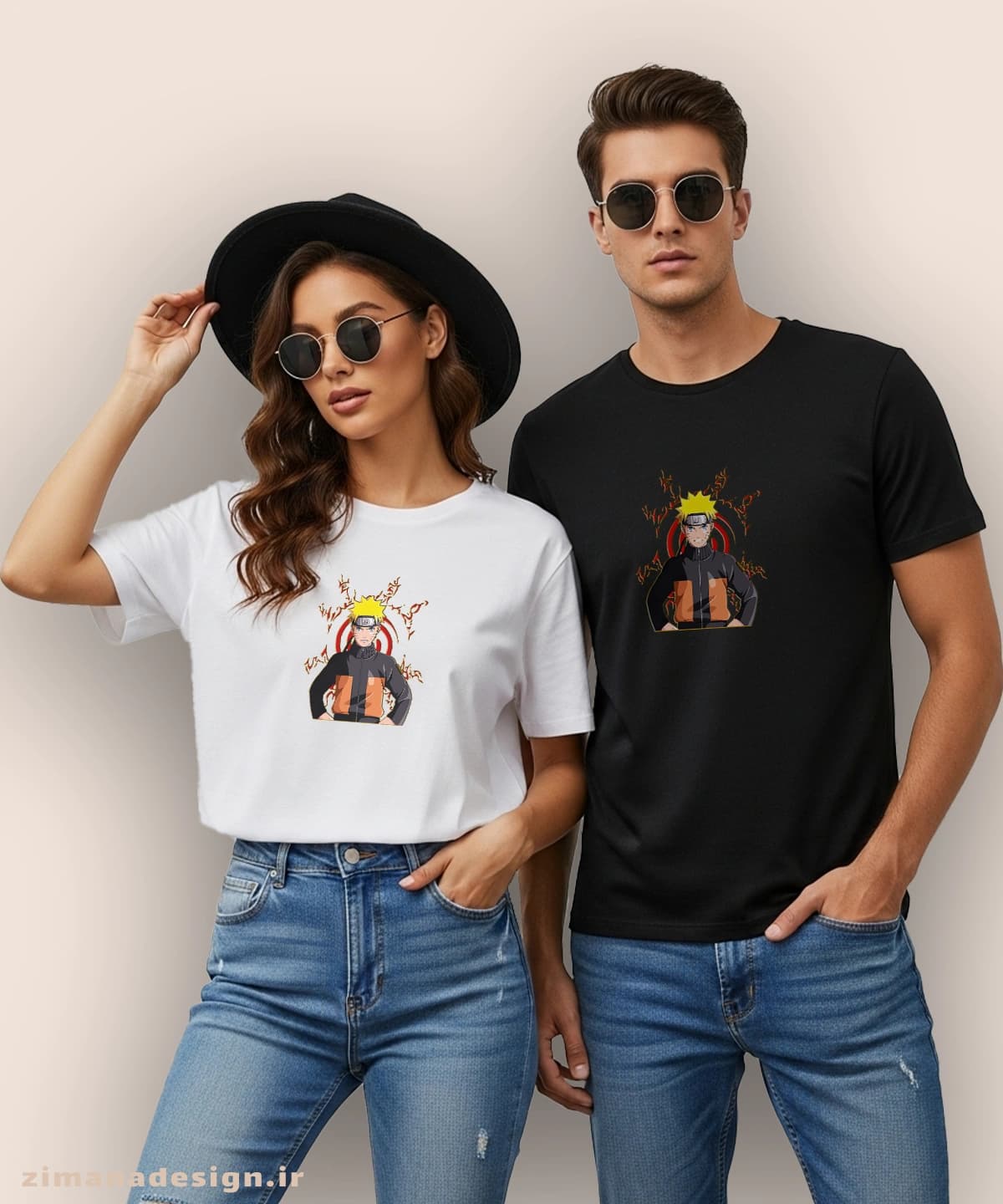 تیشرت مردانه و زنانه طرح ناروتو کد 907