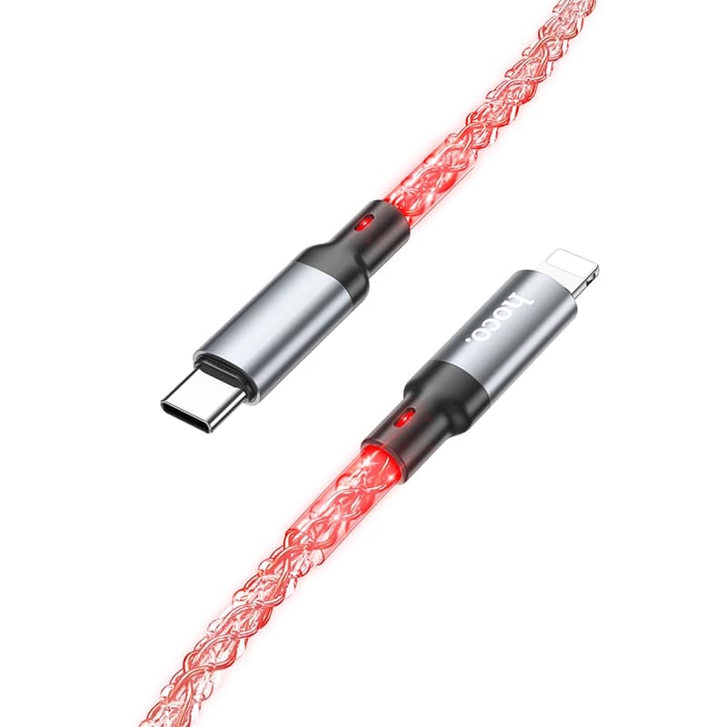 کابل شارژ 20 وات Lightning به USB-C هوکو مدل U112 طول1 متر — تصویر ۲
