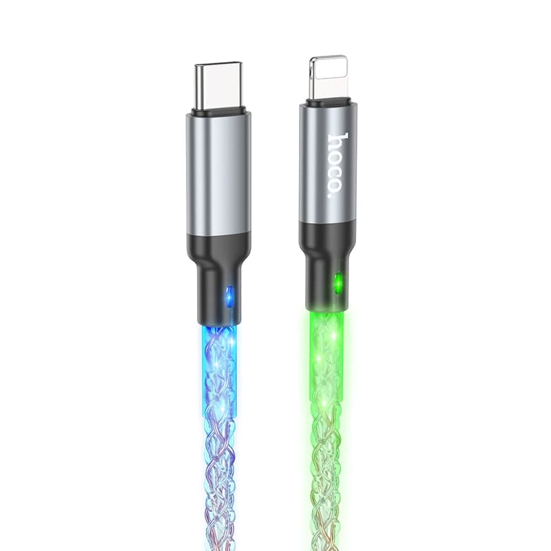 کابل شارژ 20 وات Lightning به USB-C هوکو مدل U112 طول1 متر