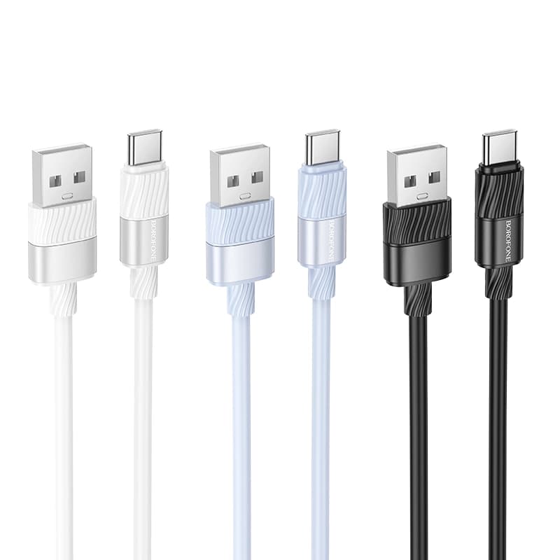 کابل شارژ USB-A به USB-C بروفون مدل BX106 طول 1 متر