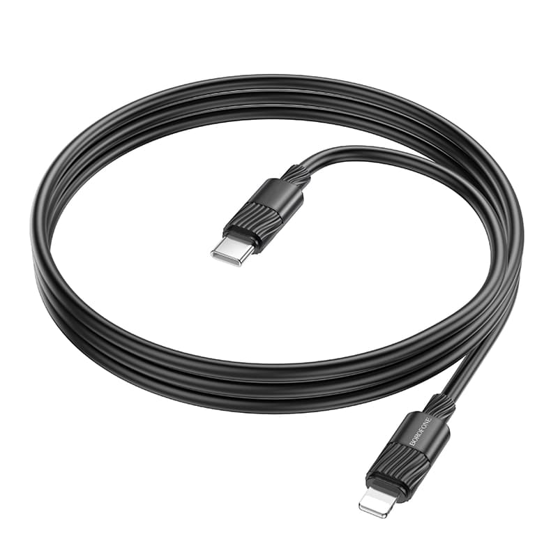 کابل شارژ 27 وات Lightning به USB-C بروفون مدل BX106 طول 1 متر — تصویر ۷