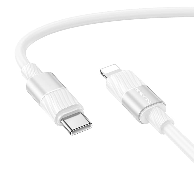 کابل شارژ 27 وات Lightning به USB-C بروفون مدل BX106 طول 1 متر — تصویر ۲