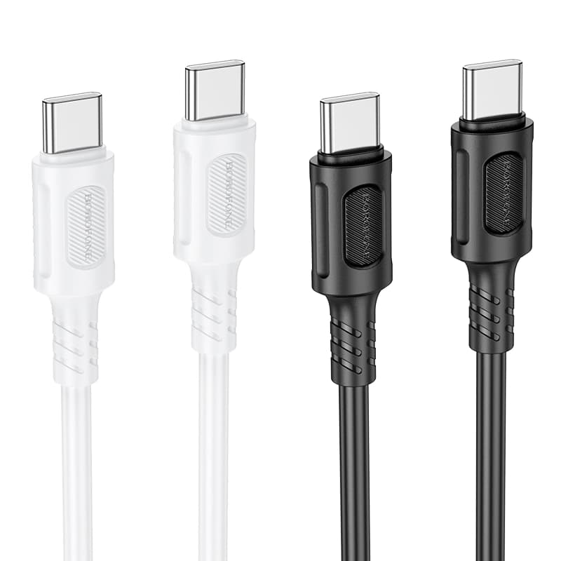 کابل شارژ 60 وات USB-C به USB-C بروفون مدل BX111 طول 1 متر