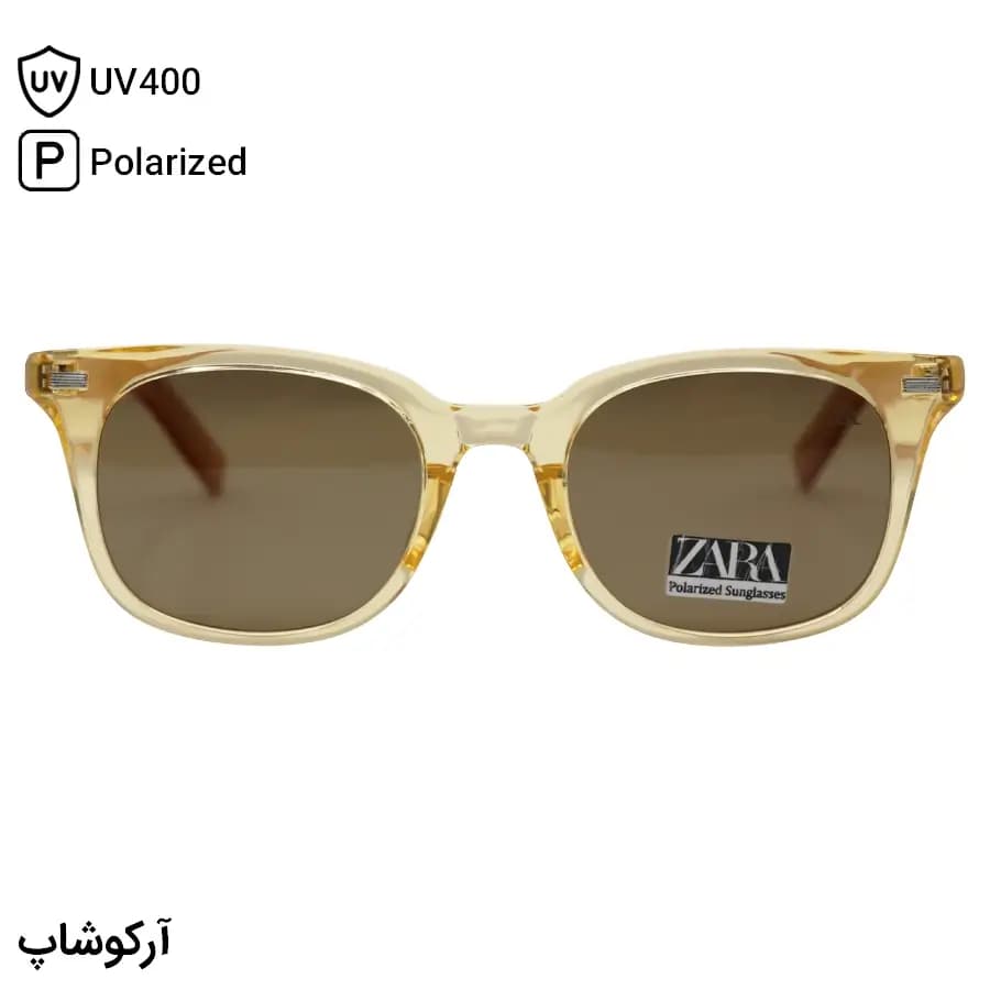 عینک دید در شب ZARA با فریم شفاف و بیرنگ، شکل مربعی، دسته سیمدار و لنز زرد رنگ مدل P9001 — تصویر ۱۰