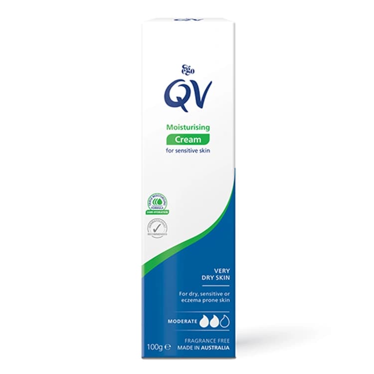 کرم مرطوب کننده QV مدل Moisturising وزن 100 گرم — تصویر ۲