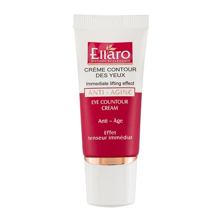 کرم دور چشم Ellaro مدل Anti Aging Eye Contour حجم 20 میلی لیتر