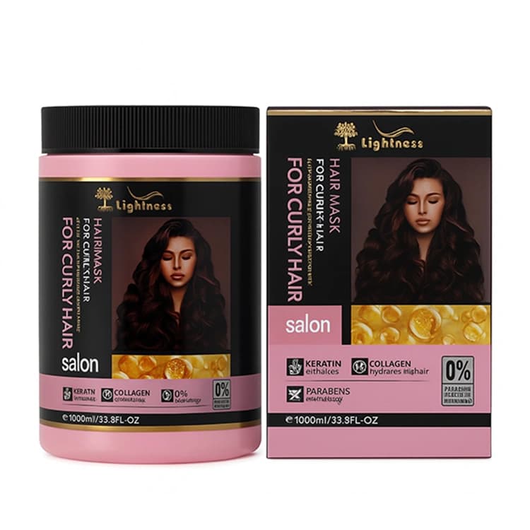 ماسک مو Lightness مدل For Curly Hair حجم 1000 میلی لیتر — تصویر ۲