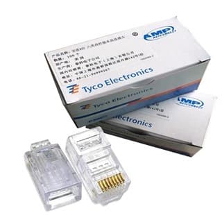 کانکتور AMP Cat5 وارداتی بسته 100 عددی