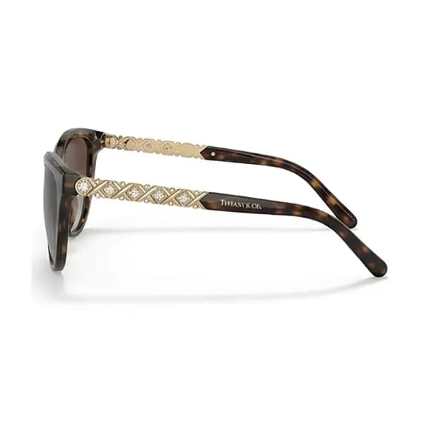 عینک آفتابی (دودی) زنانه برند Tiffany & Co اورجینال UV400 + (جعبه) — تصویر ۲