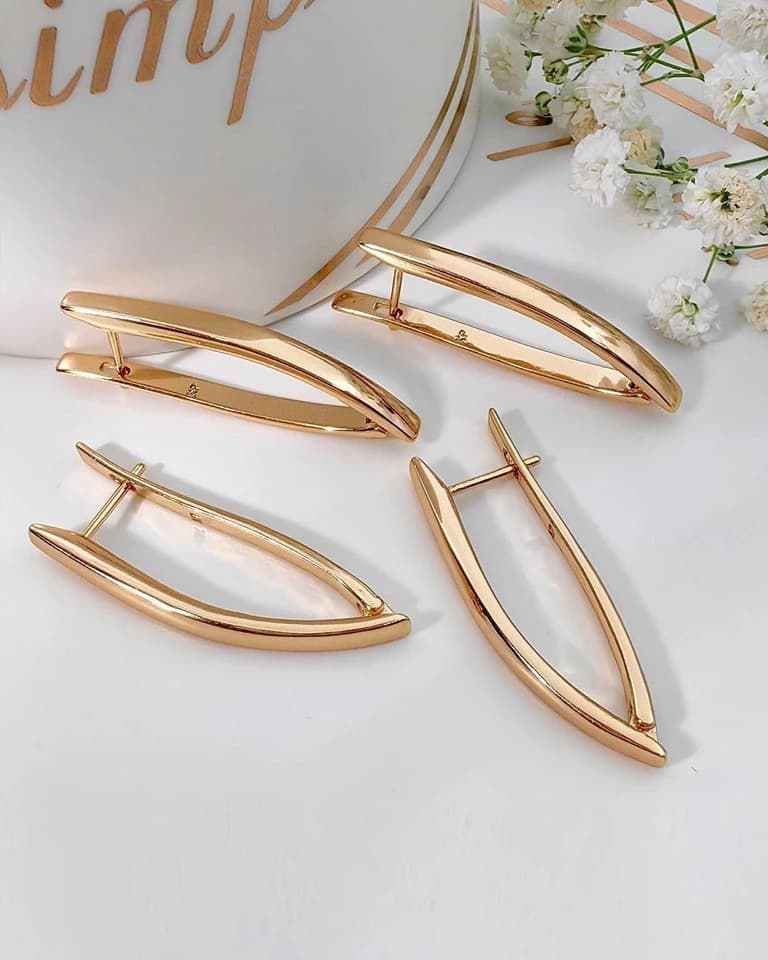 گوشواره آیینه ای خطی ژوپینگ
